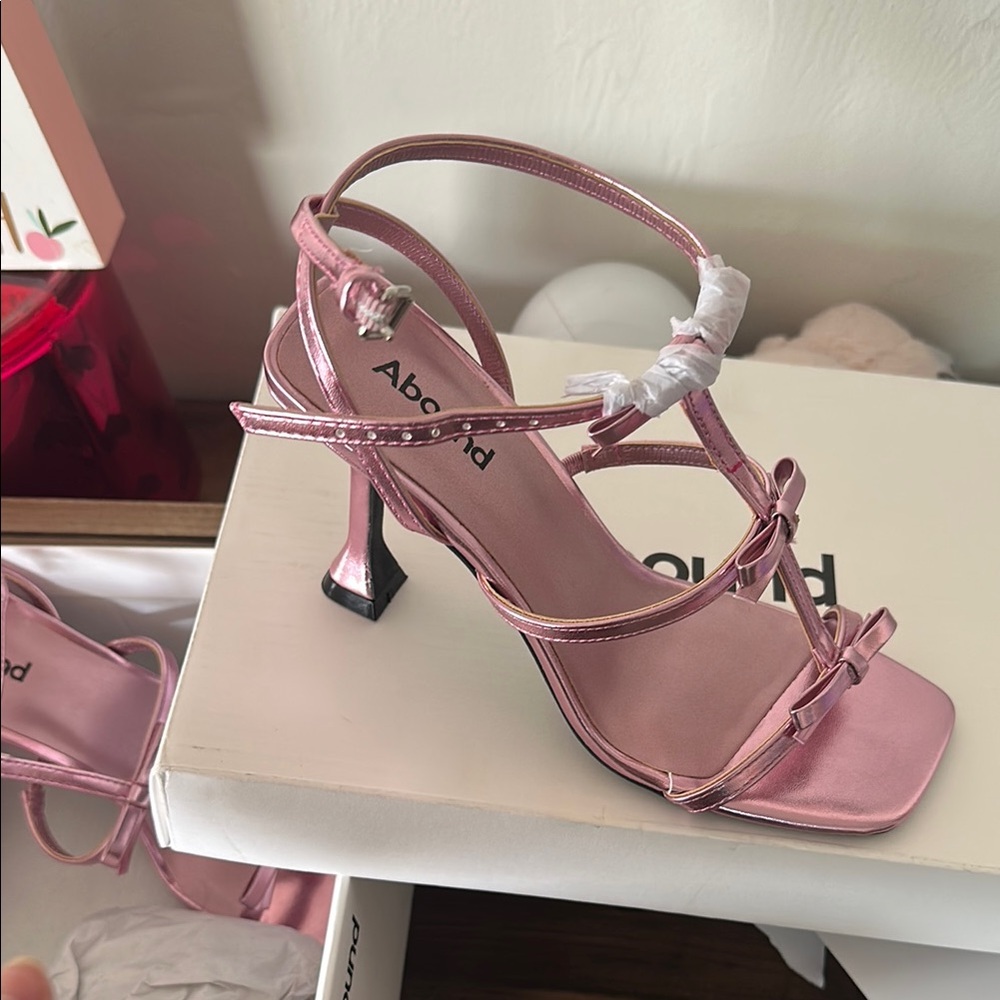 Abound Pink Crystal Embellished Heels